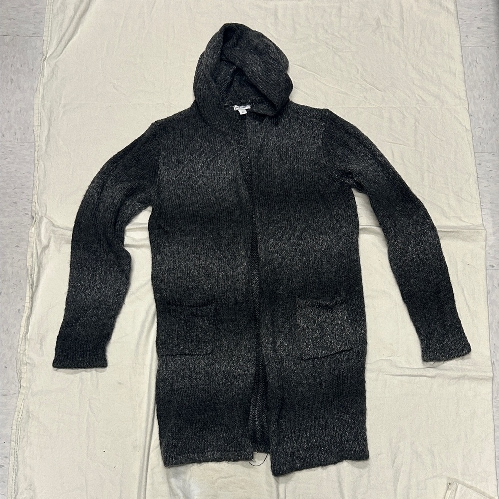 Nine West Women’s Charcoal Hooded Cardigan